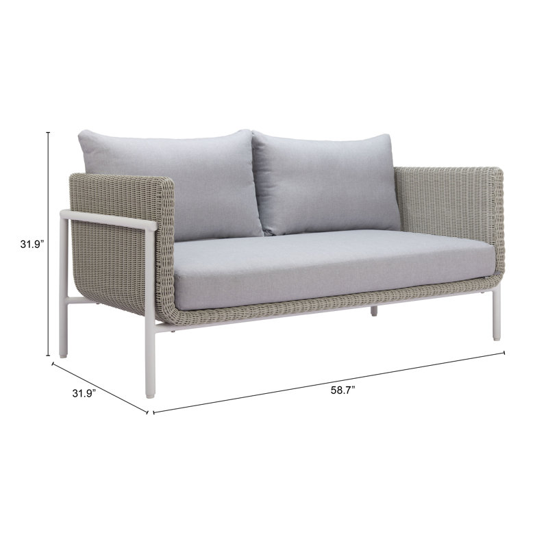 Morriston 58.7'' Outdoor Loveseat