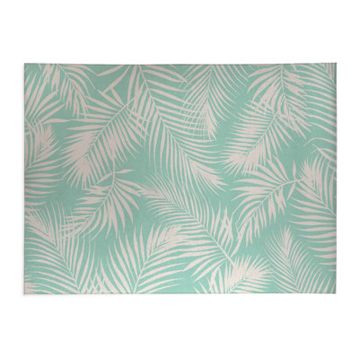 Waving Palms Thin Lightweight Kitchen Mat