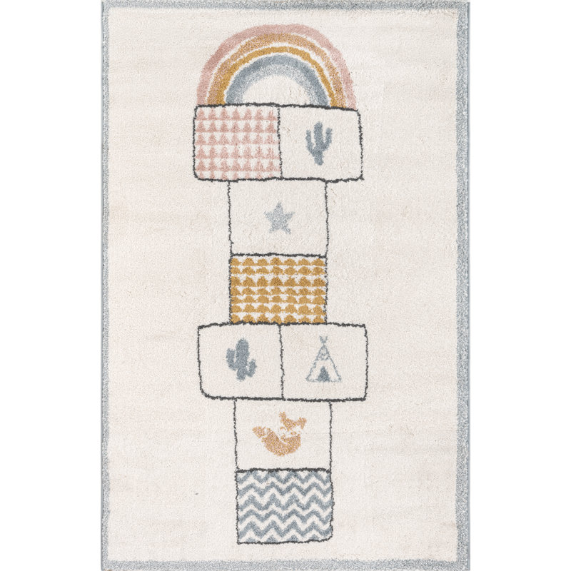 Yeghia Machine Made 39.37cm X 59.06cm Indoor / Outdoor Area Rug
