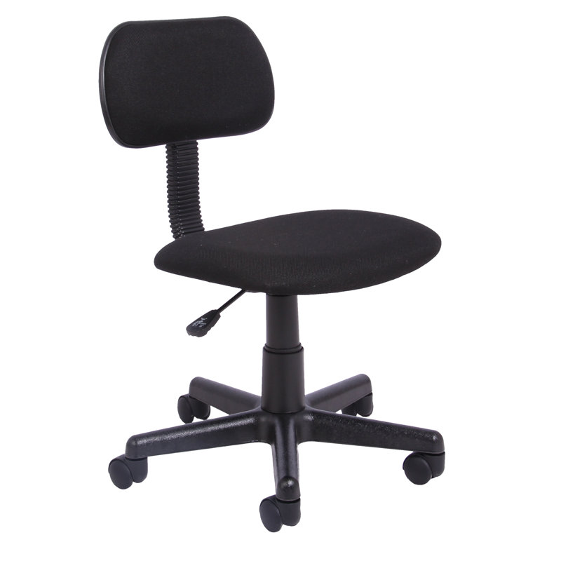 Polyester Blend Office Chair, Black