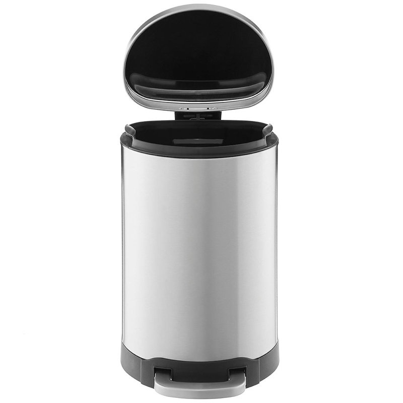 Poubelle à pédale semi-ronde 1,6 gallon