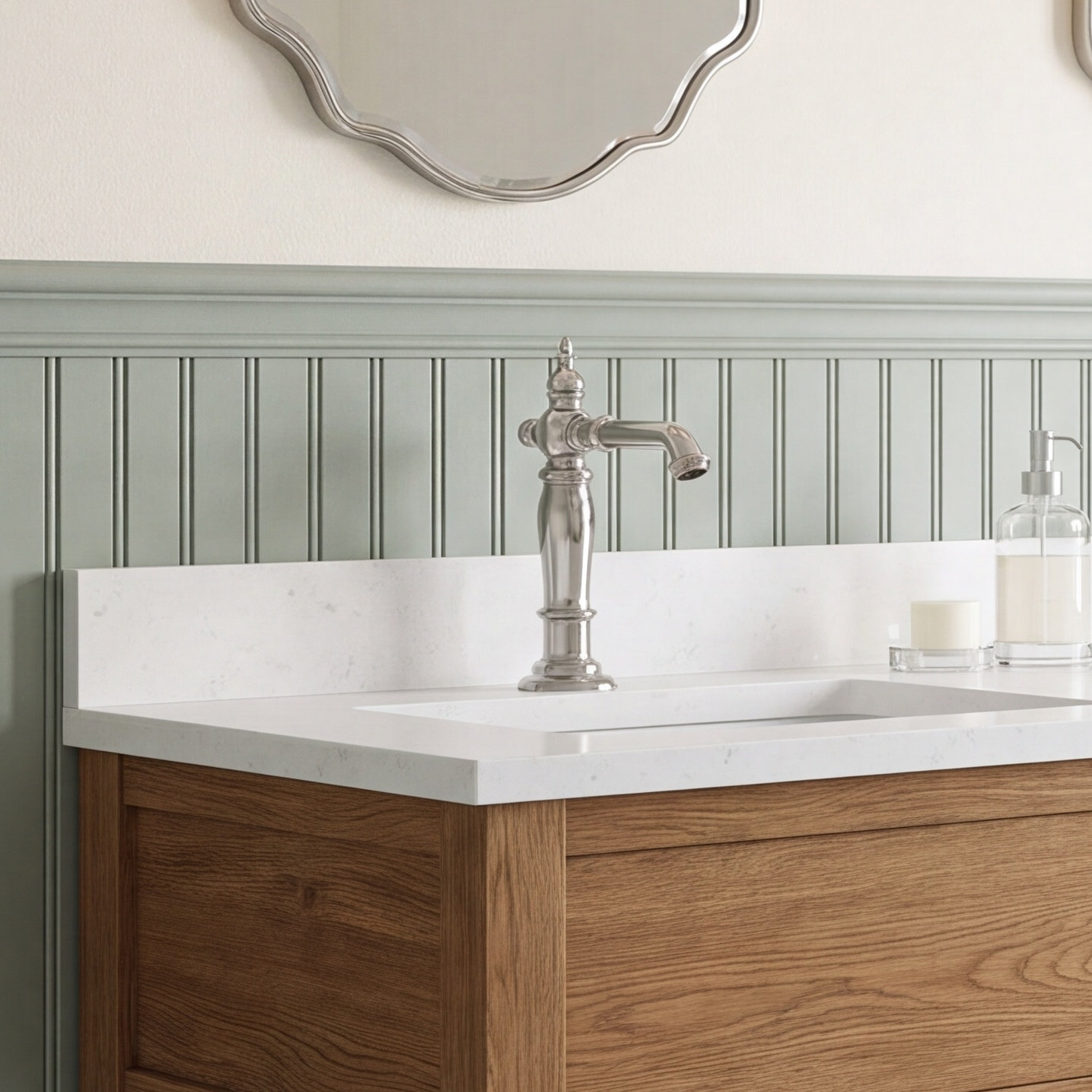 Artifacts Widespread Bathroom Faucet with Drain Assembly, Vibrant Brushed Moderne Brass