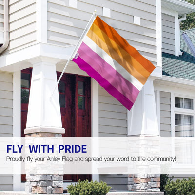 Drapeau Fly Pride 3 x 5 pi Sunset Pride - drapeaux Sunset Pride