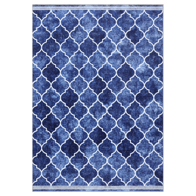 Machine Washable Rug Non Slip Moroccan Area Rugs for Living Room Bedrooms Foldable Rugs for Playroom Office Kitchen