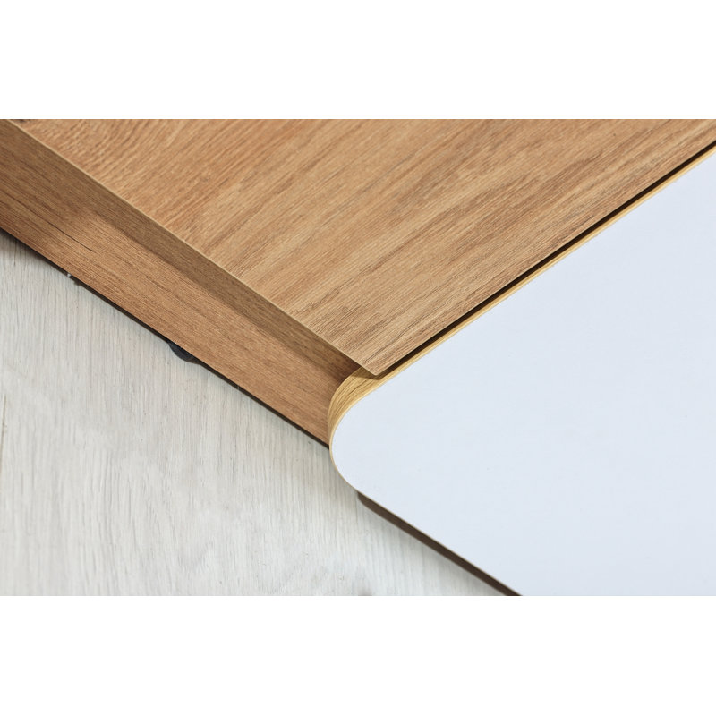 Urbanna 188cm H X 35cm W Kids Book Display, White/Oak