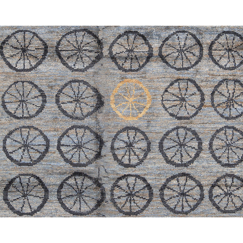 Hand-Knotted High-Quality Light Blue Area Rug