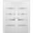 Quadro Frosted Glass French White Doors with Installation Hardware Kit-50039518
