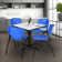 Regency Cain Square Breakroom Table & 4 M Stack Chairs