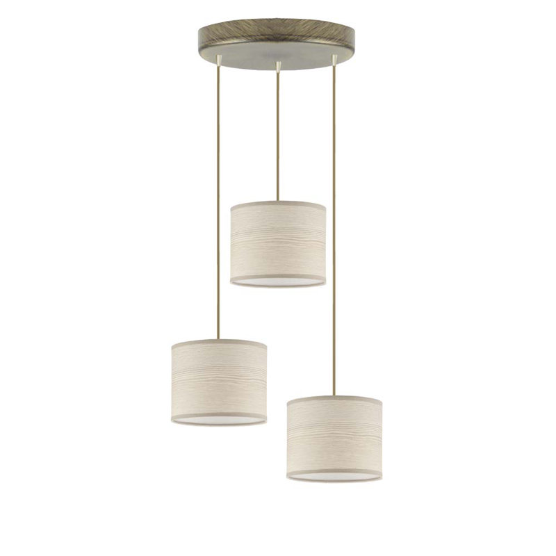 Graycelynn 3 - Light Cluster Pendant, Beige, Green
