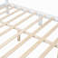 Structure de lit plateforme en bois, lit plateforme de style rétro avec support en lattes de bois-953662892-953662894