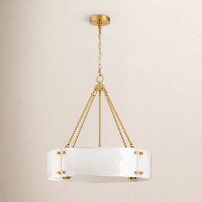 Lustre tambour 6 lumières à intensité variable