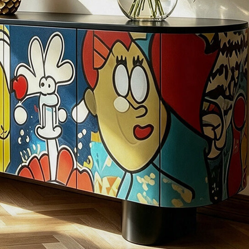 French-style minimalist painted sideboard