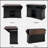 54.9 Inch Kitchen Island with Drop Leaf, Power Outlet, Storage Cart, Cross Barn Doors, Visual Glass Door, and 4 Wheels for Easy Mobility-516810504