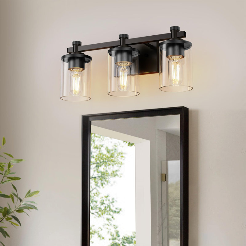 Nayomie 3 - Light Dimmable Vanity Light, Matte Black