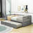 Edricka Twin Size Wooden Daybed with Trundle-567342272