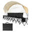 Banc pliant à six places avec parasol, poches de rangement, porte-gobelets et protection solaire complète, sièges confortables pour les activités de plein air, 6 sièges portatifs, pochettes, conception unique, aucun assemblage requis