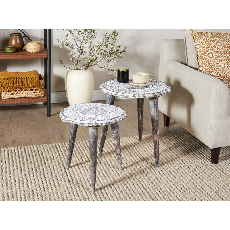 Benjie Solid Wood Nesting Tables