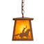 Luminaire suspendu rectangulaire 1 lumière
