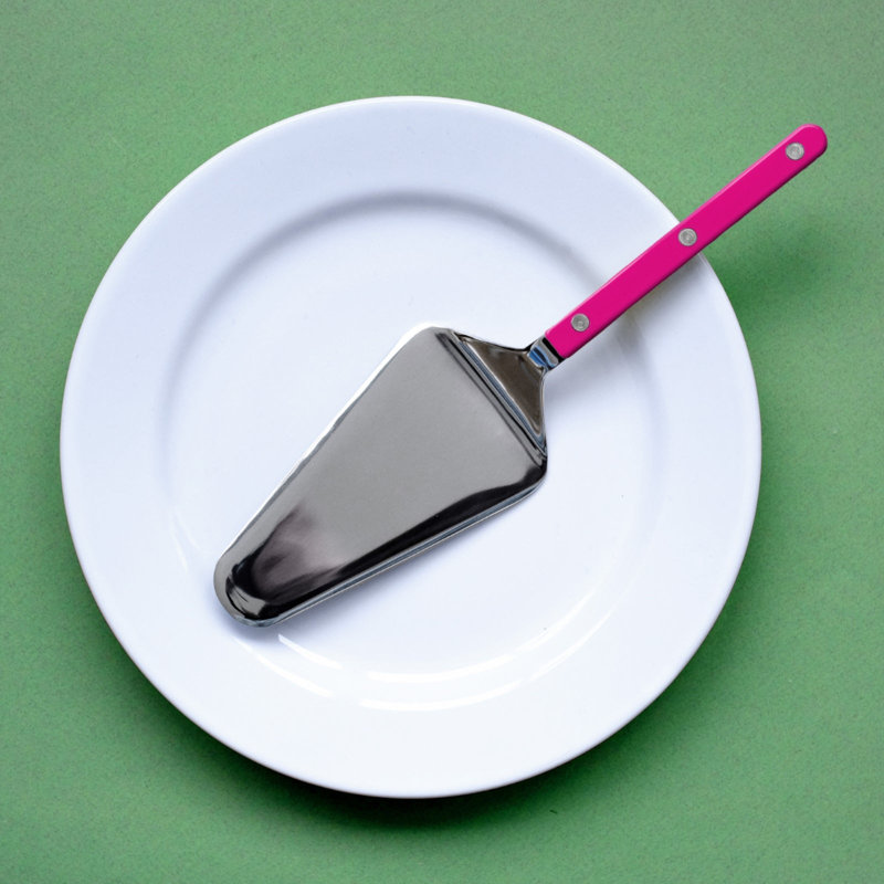 Bistrot Solid Cake Server, Raspberry