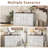 Ravent 57.4" Buffet Cabinet with Storage, Sideboard Buffets Cabinet with 2 Doors and 6 Drawers-1010104488