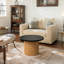 Table basse ronde en bois massif