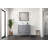 Bath Vanity,Left Offset,Faucet Set, And 34 In. Mirrors-1454802576