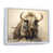 White Floater Framed