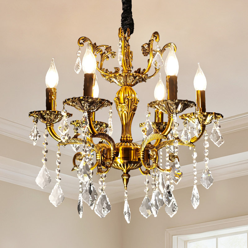 Chandelier, 6 Lights, 2350 Lumens