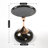 Modern Metal Round Tray Side Table With Pedestal Base-1341089499