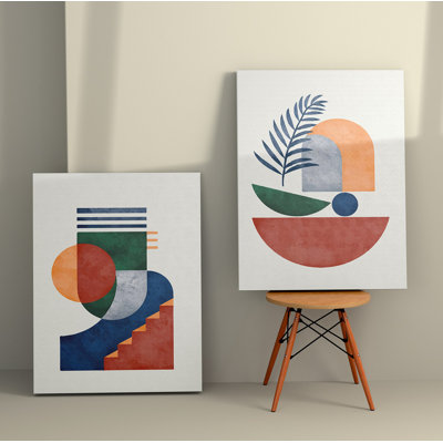 Élégantes peintures sur toile décoratives (2 pièces), 19,7 po x 27,6 po chacune | 100% toile avec cadres 100% bois | Superbe art mural pour le salon et la chambre à coucher, parfait pour la décoration intérieure et les idées de cadeaux