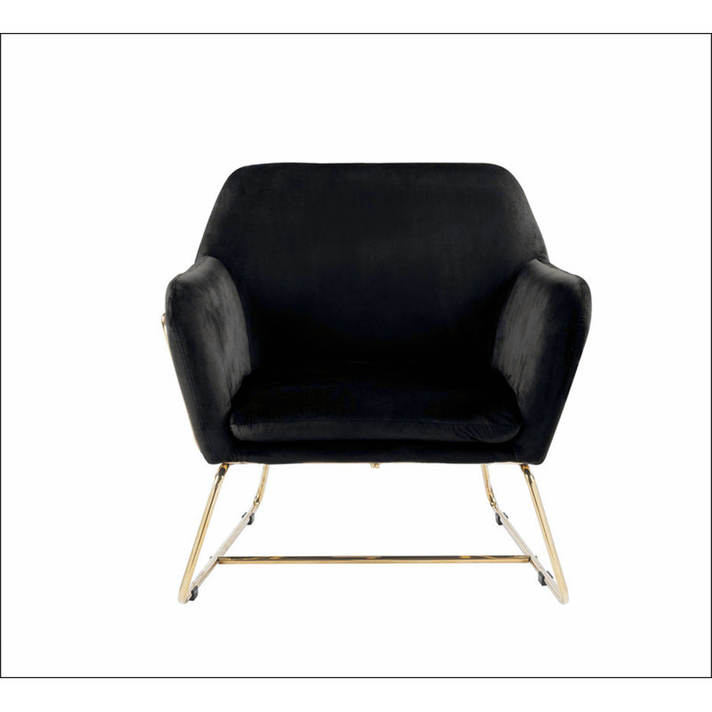 Fauteuil Eudia noir, Noir