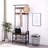 Coat Rack, Hall Tree With Shoe Bench For Entryway, Entryway Bench With Coat Rack, 4-In-1, With 9 Removable Hooks, A Hanging Rod