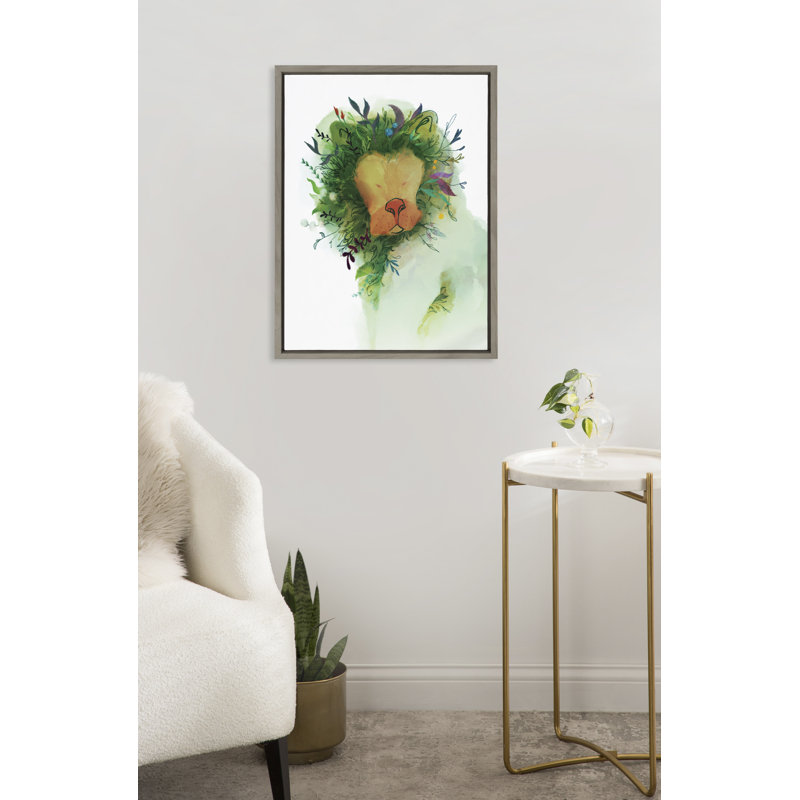 «Jungle King» par Faryn Hughes, reproduction d'art sur toile encadrée