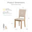 Chaise d'appoint rembourrée Quain-120234910