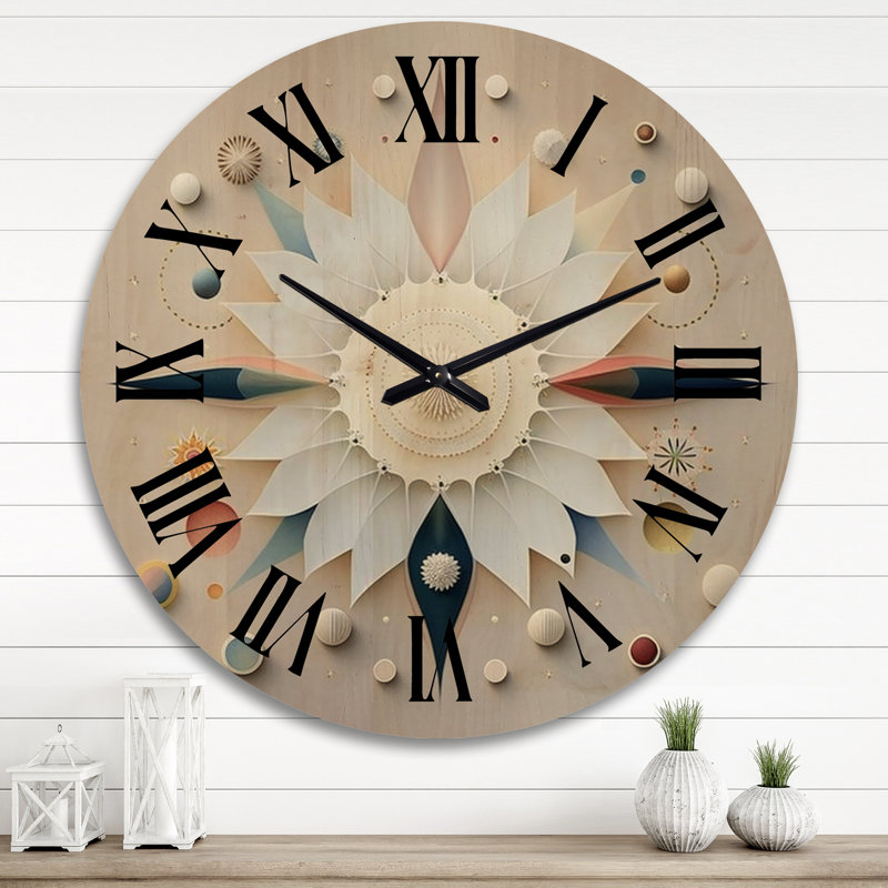 Horloge murale surdimensionnée en bois, Très grand