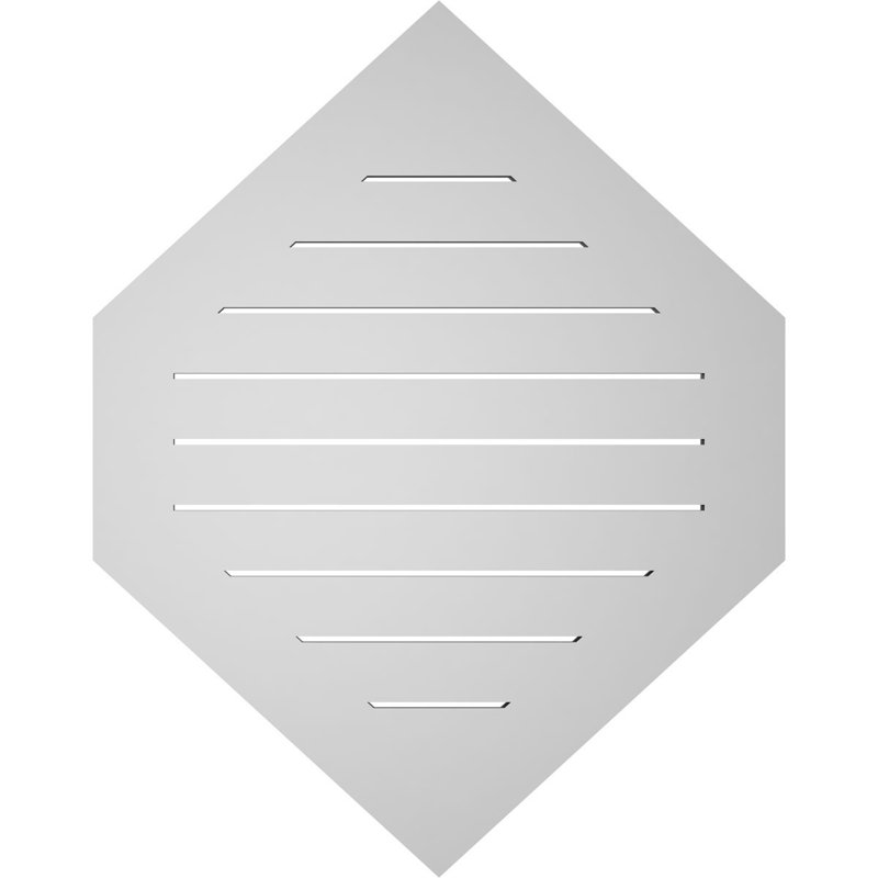 Bouche verticale verticale à hauteur réglable 11/12 po, H 1 po x l 30 po x L 38 po