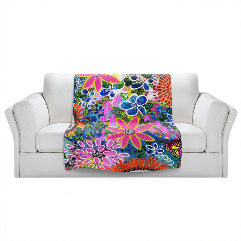 Hand Woven Throw Blanket, 68" W x 80" L