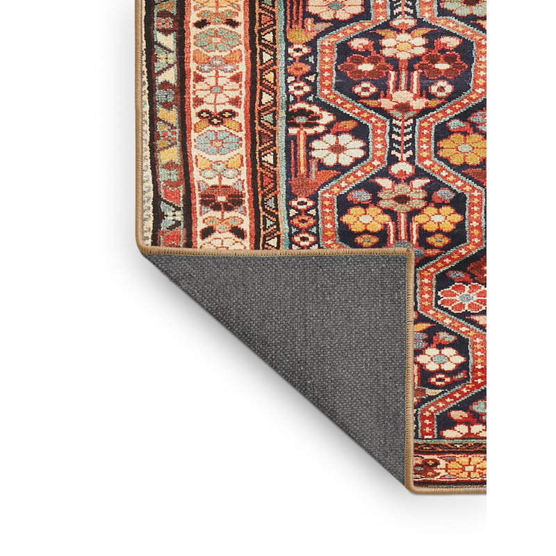 Tapis géométrique rouge / beige, Rectangle 8 pi x 12 pi
