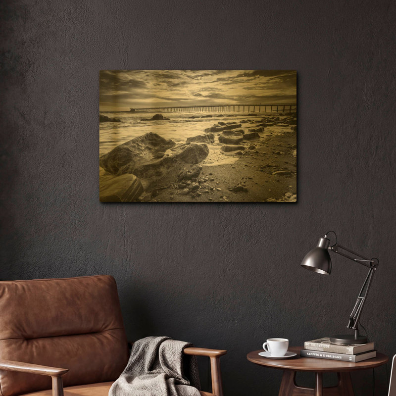 Tableau mural en métal « Bacara Dark » de Chris Moyer, 61 x 41 cm, 24 po x 16 po