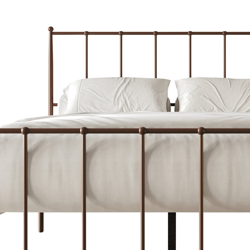 Makaelyn Metal Bed, Twin, Brown