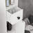 71-Inch Tall Bathroom Narrow Toilet Paper Storage Cabinet With Open Shelves, 2 Door & Adjustable Shelves For Kitchen, Hallway, Living Room