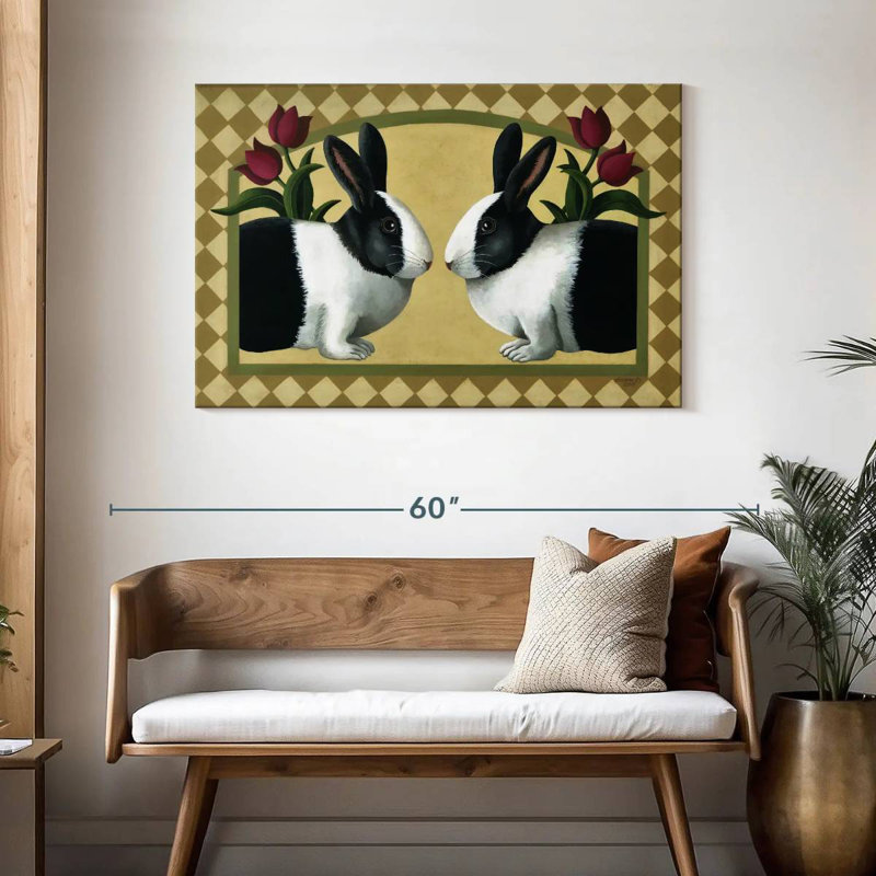 Brampt Rabbit Bunnies, 30" H x 45" W