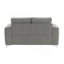 Causeuse en velours gris Wenona