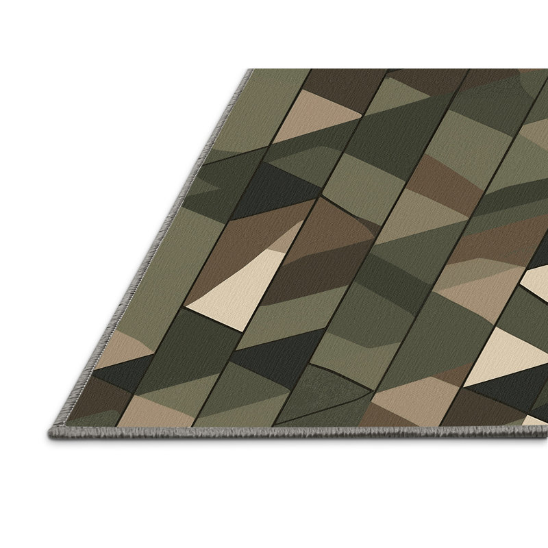 Ops Grid Rug, Square 4'