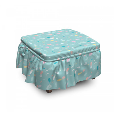 Housse pour repose-pieds Strokes and Dots