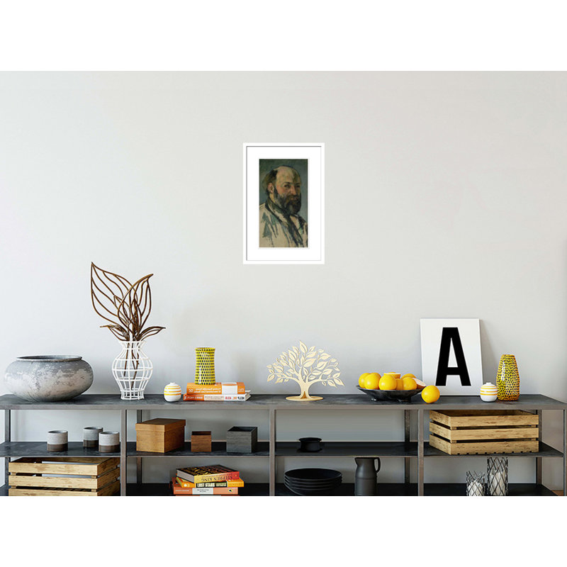 Autoportrait par Paul Cézanne, impression giclée sur cadre, H 21,75 po x l 14,56 po