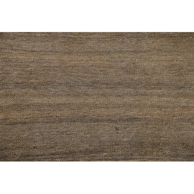 Tapis beige / brun / gris clair en laine noué à la main de conception unique 4 pi 7 po x 6 pi 2 po