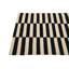 Tapis noir et blanc Parrett