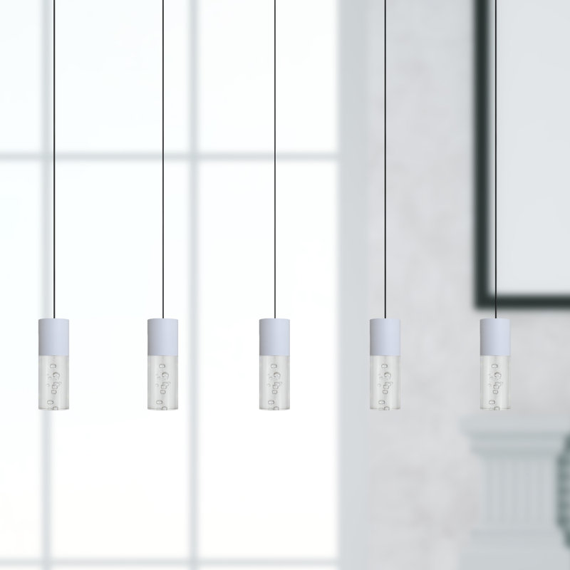 Andromedae 5 - Light Kitchen Island Pendant, White