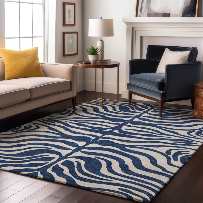 Premium Machine Washable Goulven AMF1042 Animal Print Rug, Rectangle 2'6" x 3'10"